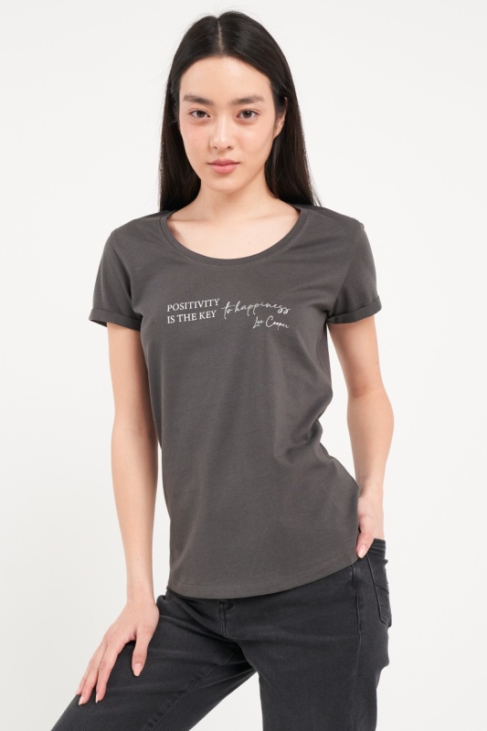 Lee Cooper - Tricou dama cu imprimeu texturat - Img 6