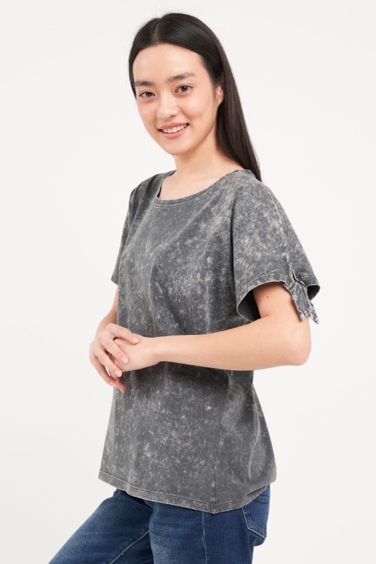 Lee Cooper - Tricou dama cu maneca scurta de culoare uniforma - Img 6