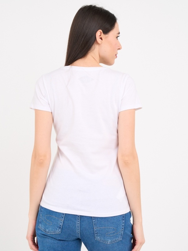 Lee Cooper - Tricou dama cu maneca scurta si imprimeu grafic - Img 3