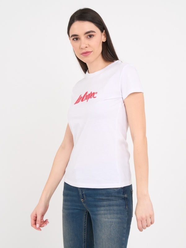 Lee Cooper - Tricou dama cu maneca scurta si logo - Img 5