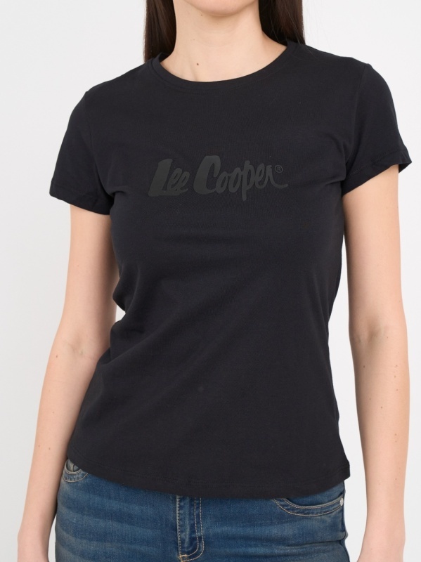 Lee Cooper - Tricou dama cu maneca scurta si logo - Img 3