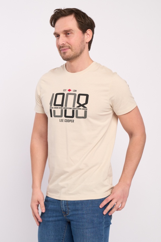 Lee Cooper - Tricou maneca scurta barbat cu imprimeu detalii logo - Img 5