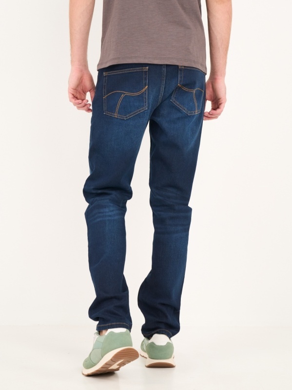 Timeout - Blugi barbat slim cu aspect decolorat - Img 7