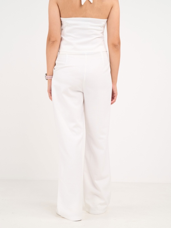 Timeout - Pantaloni lungi dama cu buzunare de culoare uniforma - Img 3