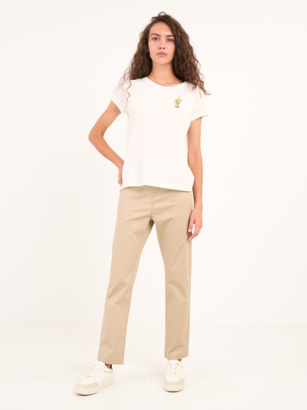 Timeout - Pantaloni lungi dama de culoare uniforma - Img 3