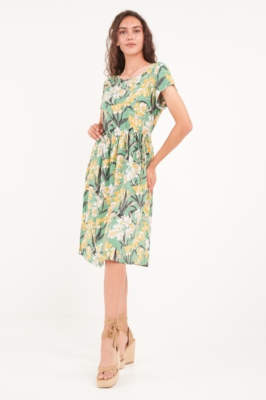 Timeout - Rochie dama cu imprimeu floral - Img 3