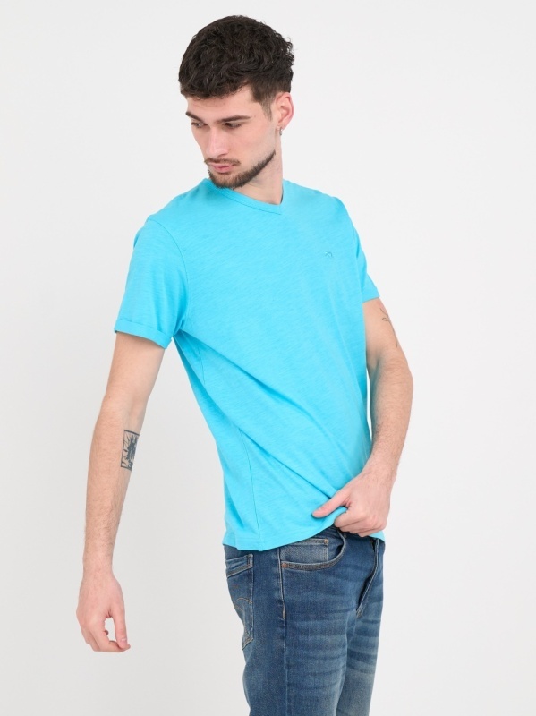 Timeout - Tricou barbat cu maneca scurta de culoare uniforma - Img 6