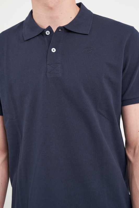 Timeout - Tricou barbat polo de culoare uniforma - Img 2