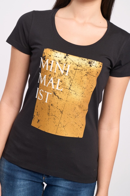 Timeout - Tricou cu maneca scurta dama cu imprimeu - Img 2