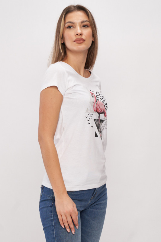 Timeout - Tricou dama din bumbac cu imprimeu
