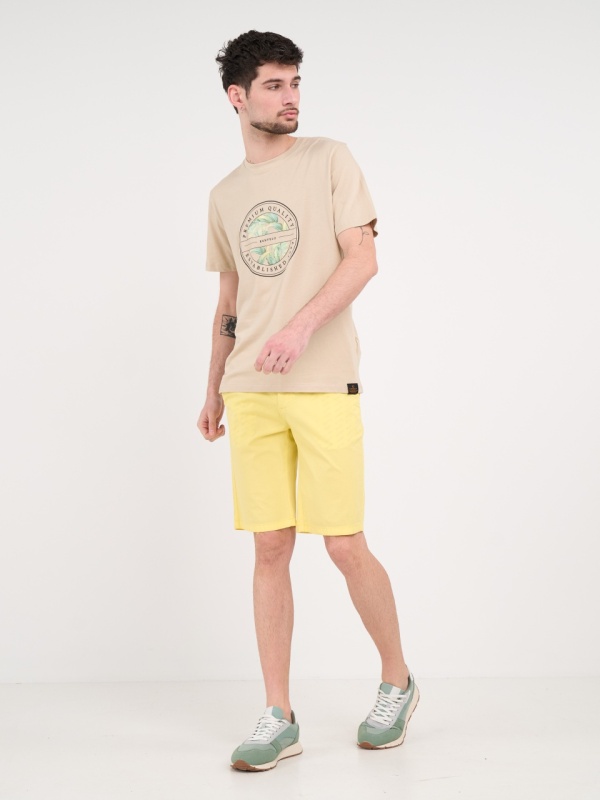 Kenvelo - Bermude barbat de culoare uniforma - Img 12