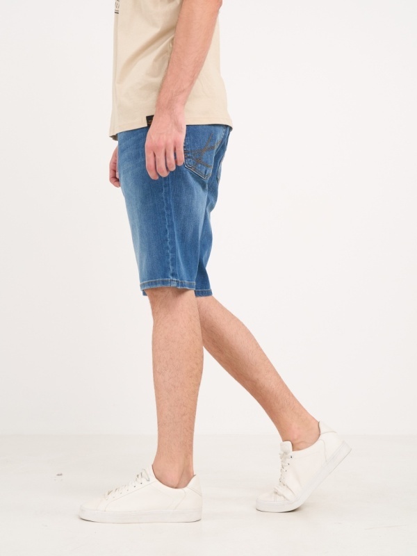 Kenvelo - Bermude barbat din denim cu buzunare oblice - Img 5