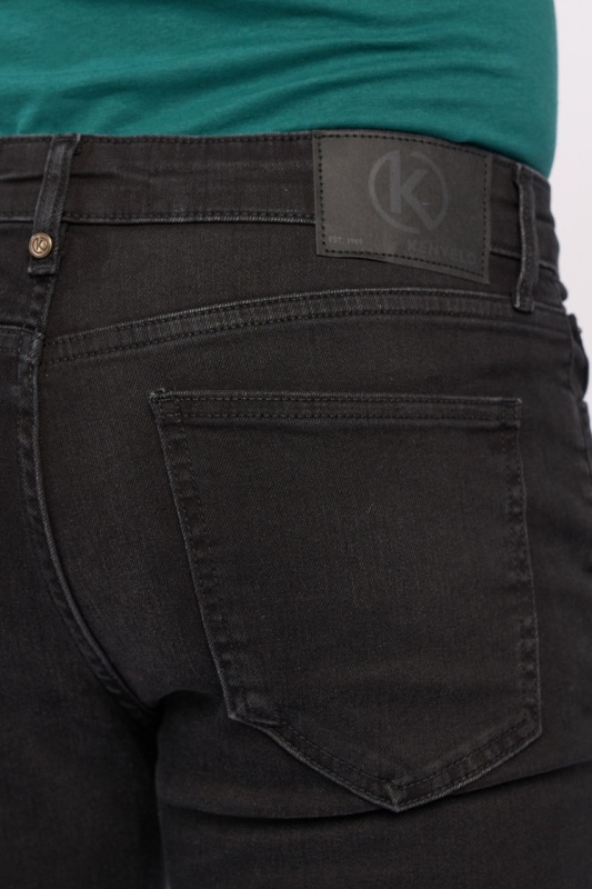 Kenvelo - Blugi barbat superslim de culoare inchisa - Img 2