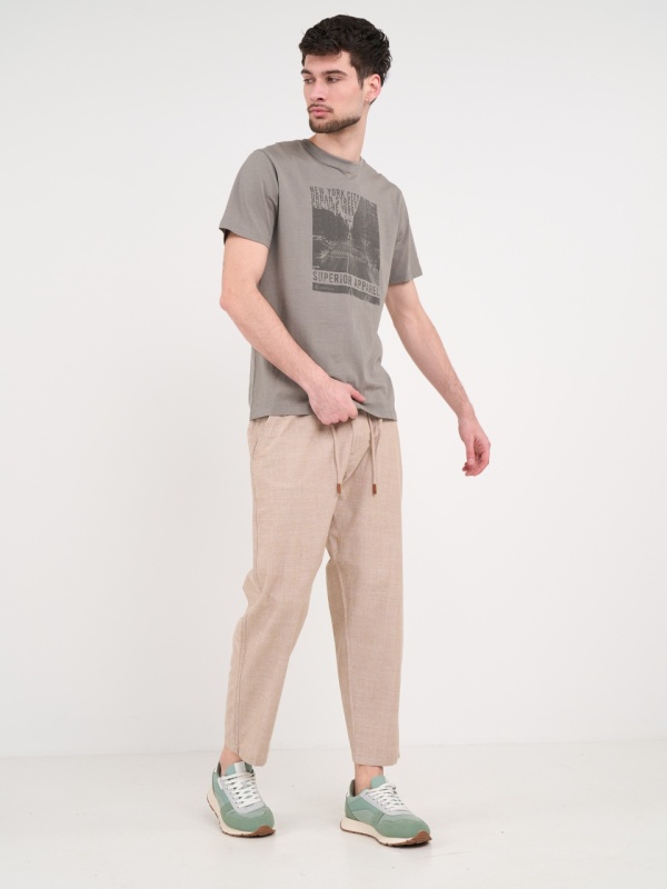 Kenvelo - Pantaloni lungi barbat de culoare uniforma - Img 9
