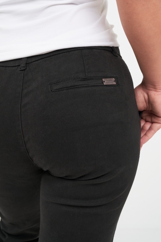 Kenvelo - Pantaloni lungi dama de culoare uniforma cu buzunare - Img 4
