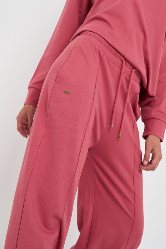 Kenvelo - Pantaloni sport dama lejeri de culoare uniforma - Img 2