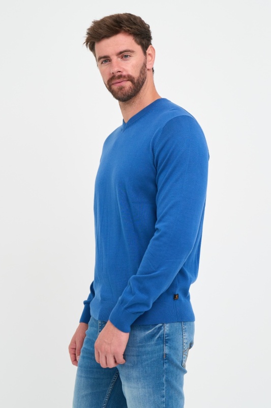 Kenvelo - Pulover barbat de culoare uniforma - Img 3