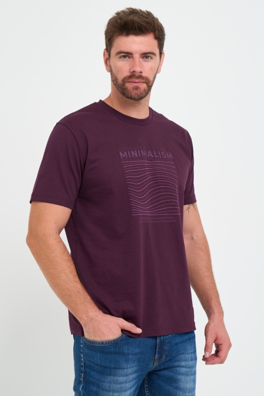 Kenvelo - Tricou barbat cu imprimeu si logo atasat - Img 5