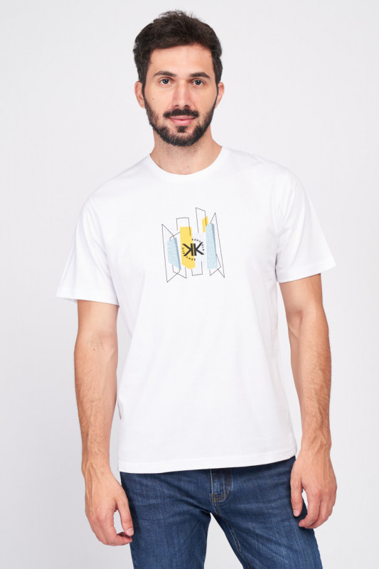 Kenvelo - Tricou barbat cu imprimeu si logo