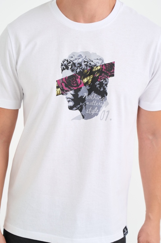 Kenvelo - Tricou barbat cu logo si detalii grafice - Img 4