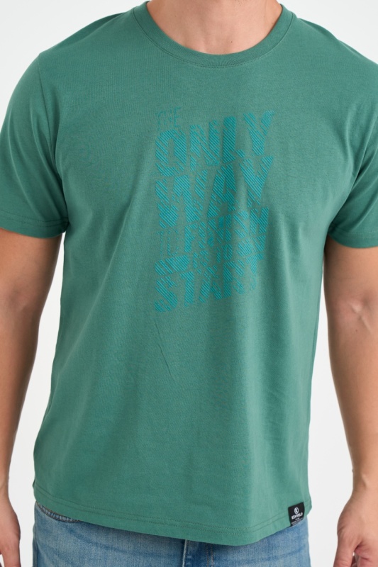 Kenvelo - Tricou barbat cu logo si imprimeu detalii grafice - Img 2