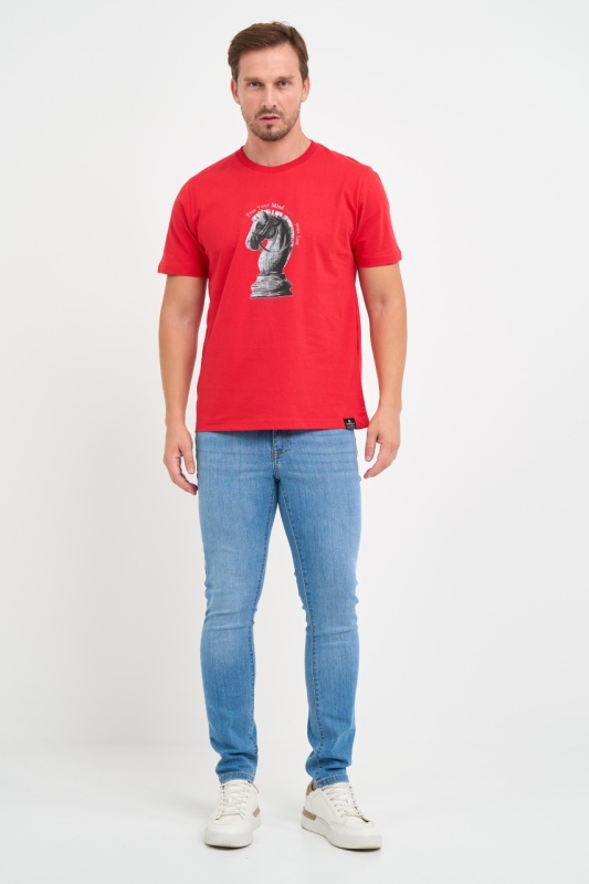 Kenvelo - Tricou barbat cu logo si imprimeu grafic - Img 7