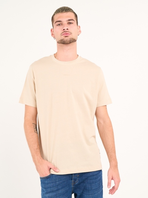 Kenvelo - Tricou barbat cu maneca scurta de culoare uniforma - Img 3