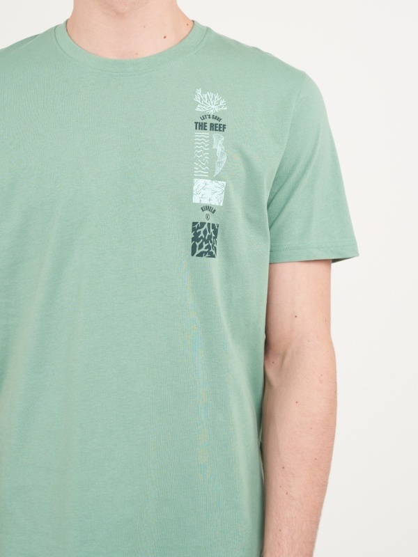 Kenvelo - Tricou barbat cu maneca scurta si imprimeu - Img 3