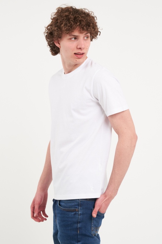 Kenvelo - Tricou barbat deculoare uniforma cu logo - Img 6