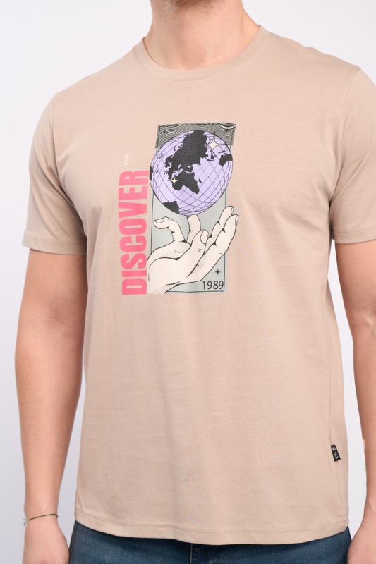Kenvelo - Tricou barbat maneca scurta cu imprimeu - Img 2