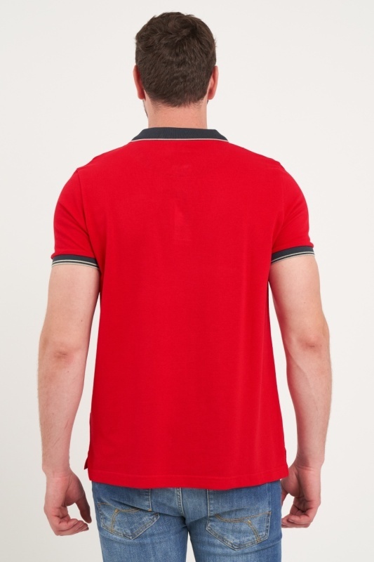 Kenvelo - Tricou barbat polo cu detalii logo - Img 2