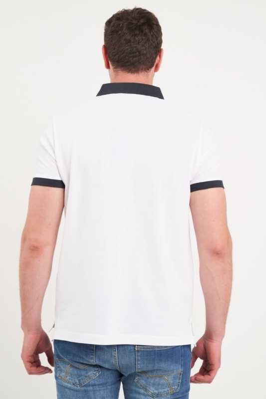 Kenvelo - Tricou barbat polo cu detalii logo - Img 4
