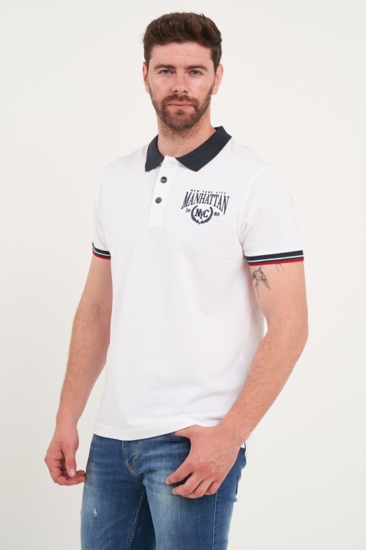Kenvelo - Tricou barbat polo cu detalii - Img 5
