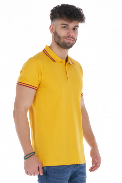 Kenvelo - Tricou barbat tip polo cu logo brodat