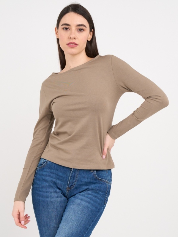 Kenvelo - Tricou dama cu maneca lunga de culoare uniforma - Img 7