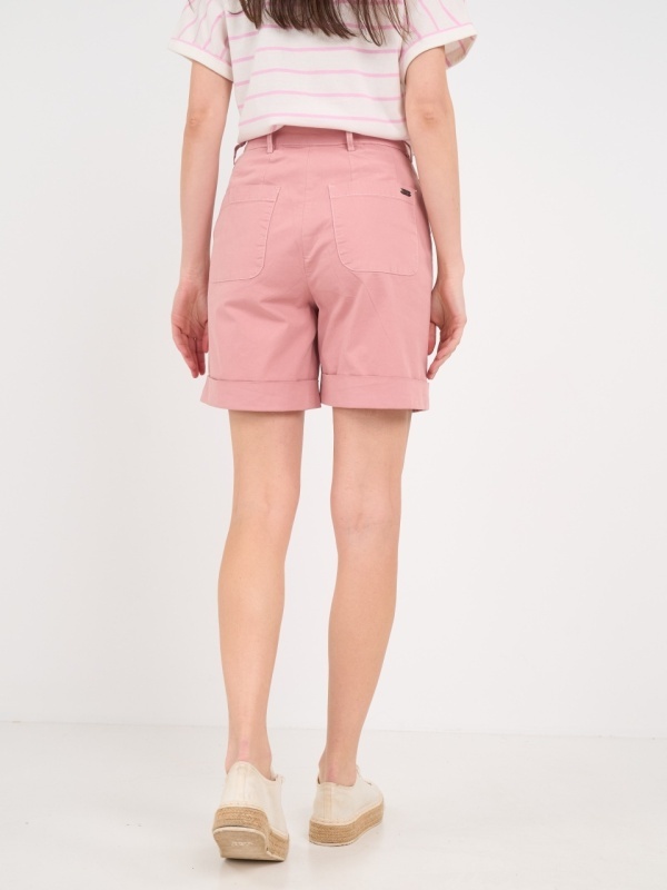 Lee Cooper - Bermude dama de culoare uniforma - Img 2