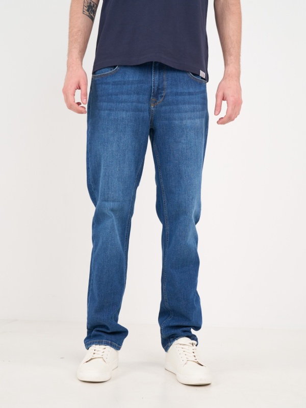 Lee Cooper - Blugi barbat regular cu aspect usor decolorat - Img 6