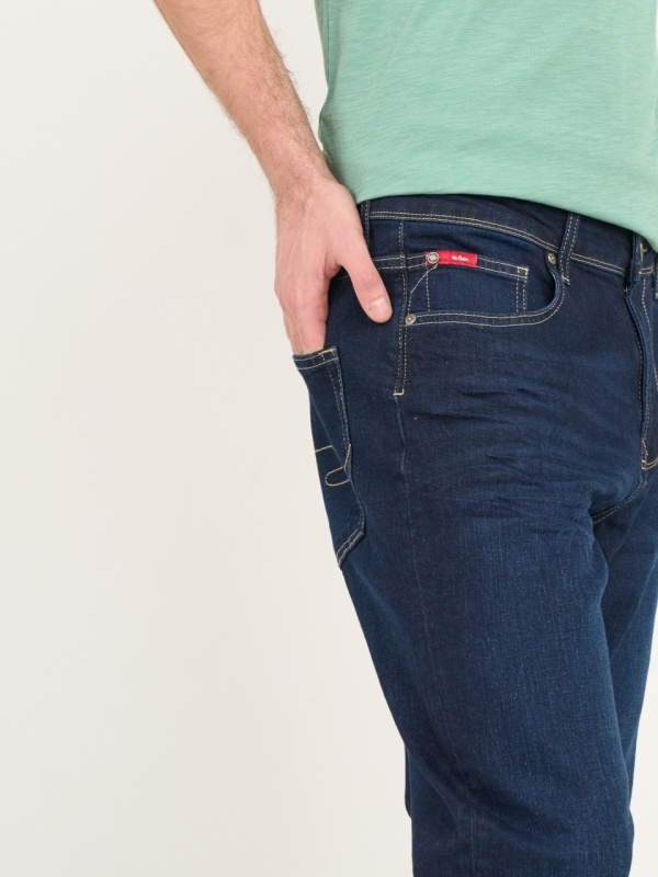 Lee Cooper - Blugi barbat regular de culoare uniforma - Img 3