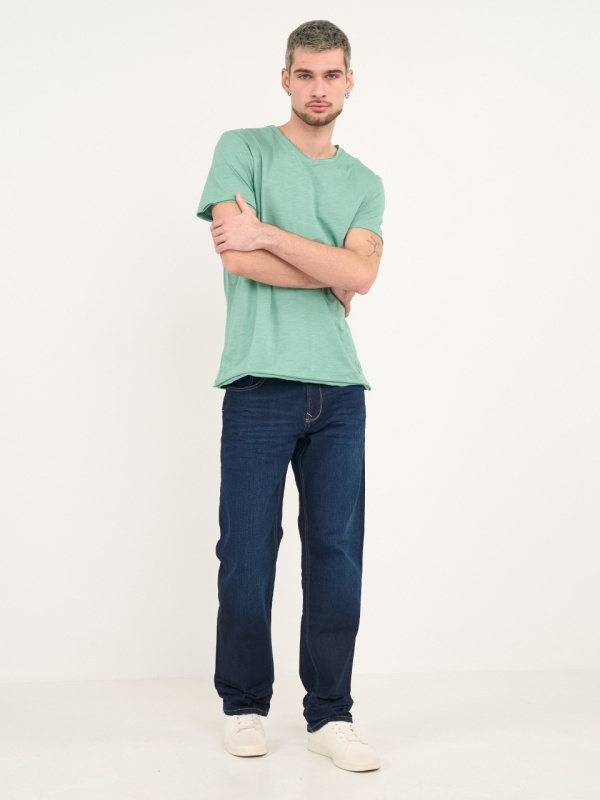 Lee Cooper - Blugi barbat regular de culoare uniforma - Img 12