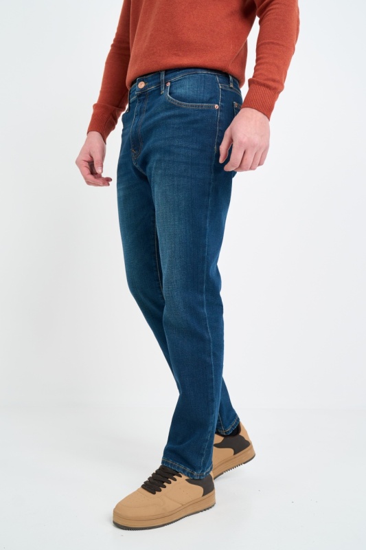 Lee Cooper - Blugi barbat regular fit cu aspect decolorat - Img 6