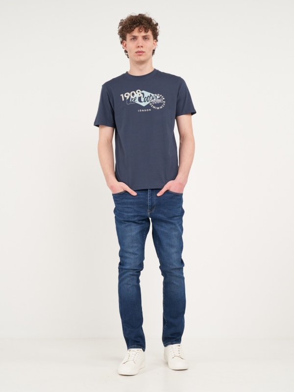 Lee Cooper - Blugi barbat slim cu aspect usor decolorat - Img 10