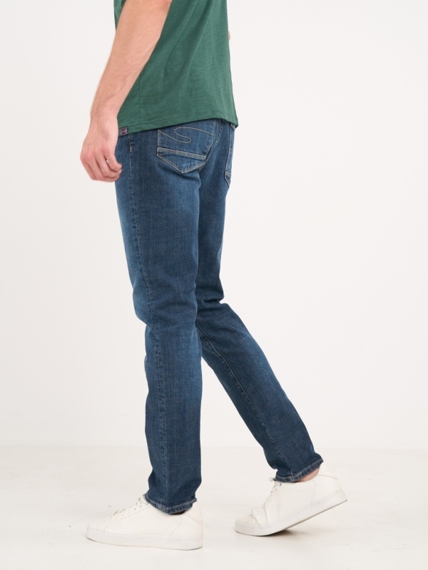 Lee Cooper - Blugi barbat slim cu aspect usor decolorat - Img 6