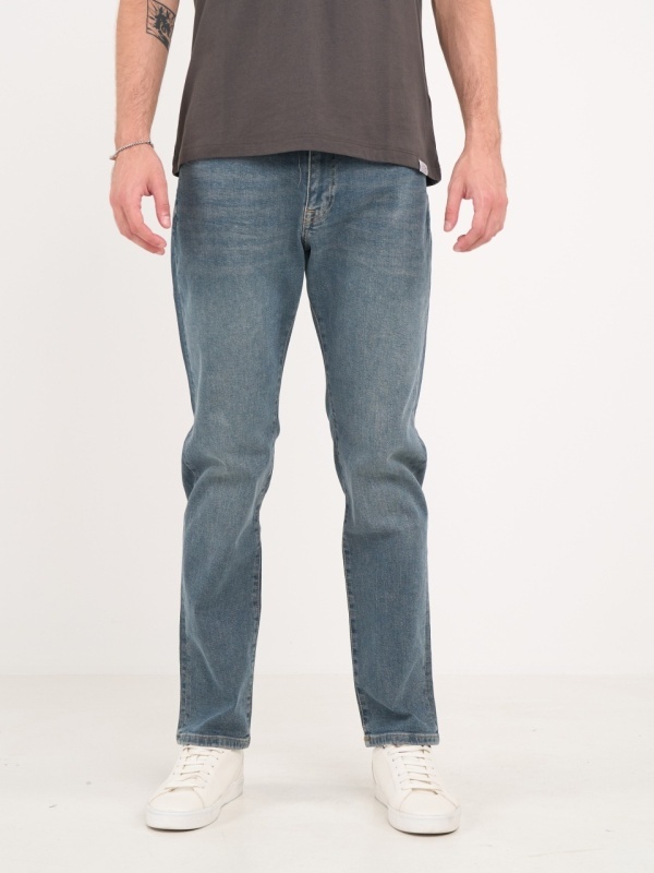 Lee Cooper - Blugi barbat straight cu aspect usor decolorat - Img 6