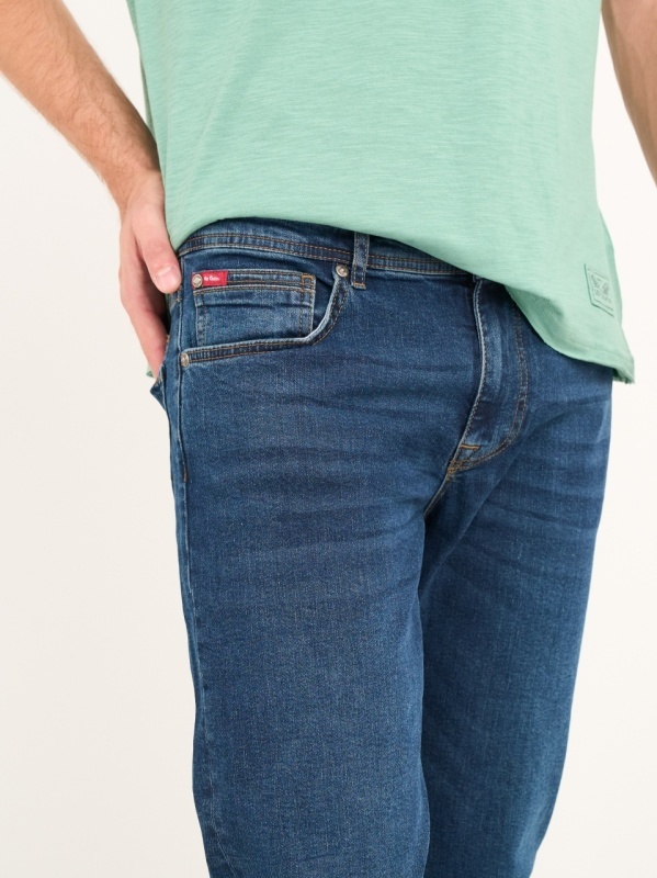 Lee Cooper - Blugi barbat straight de culoare inchisa - Img 5
