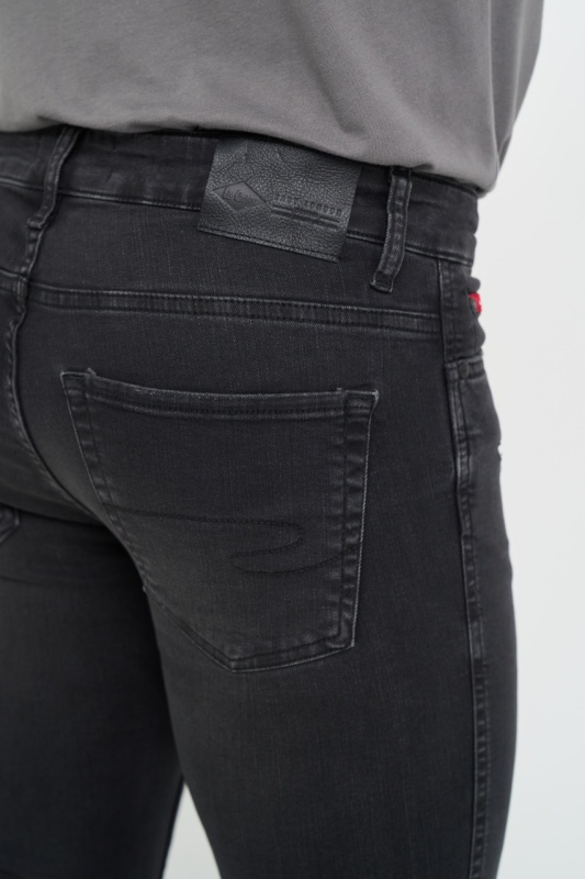 Lee Cooper - Blugi barbat super slim de culoare inchisa si logo - Img 3
