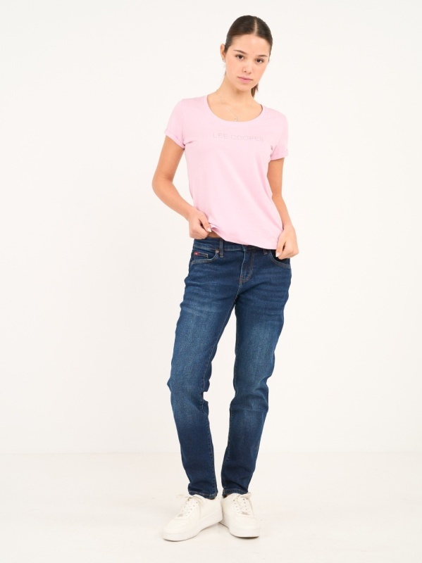 Lee Cooper - Blugi dama boyfriend cu aspect decolorat - Img 9