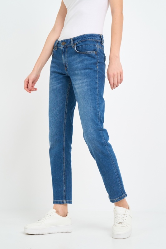 Lee Cooper - Blugi dama boyfriend cu aspect decolorat - Img 9