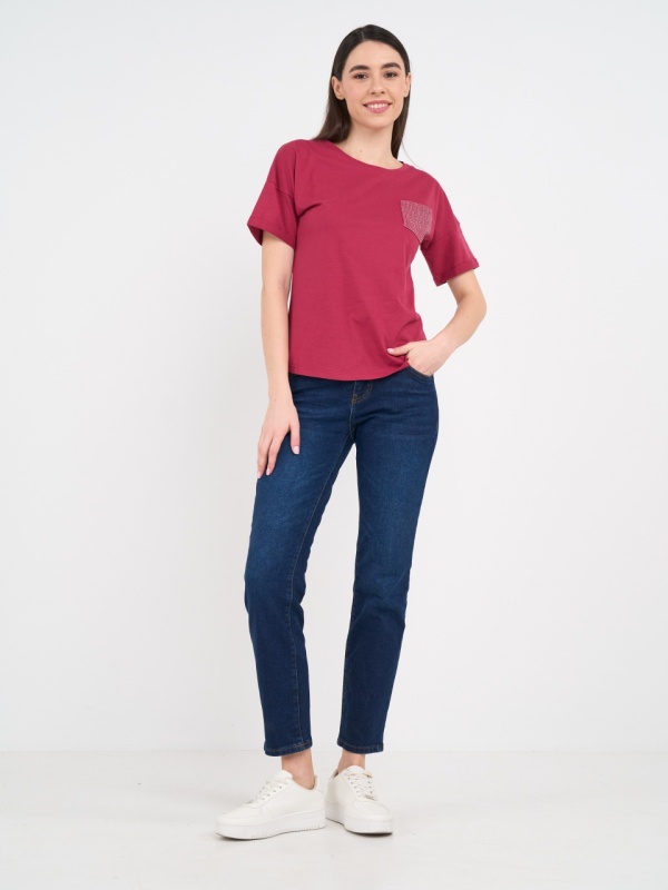 Lee Cooper - Blugi dama boyfriend de culoare uniforma - Img 10