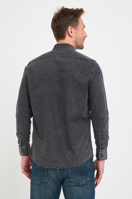 Lee Cooper - Camasa barbat regular cu buzunare cu clapeta aplicate - Img 5