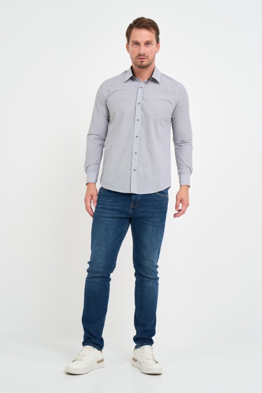 Lee Cooper - Camasa barbat slim cu maneca lunga si model - Img 8